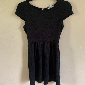 Textured black dress